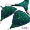 Emerald green competition bikini