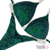 Emerald green competition bikini