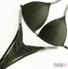 Dark Olive Undecorated Competition Bikini