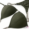 Dark Olive Undecorated Competition Bikini