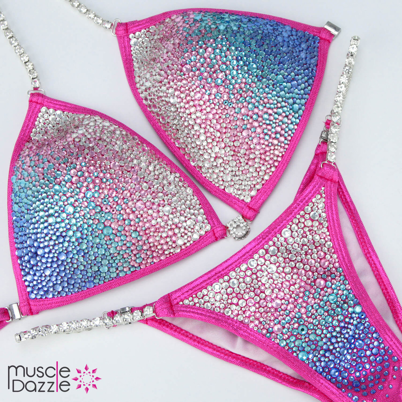 Pink + Blue Ombre Competition Bikini The Perfect Combo