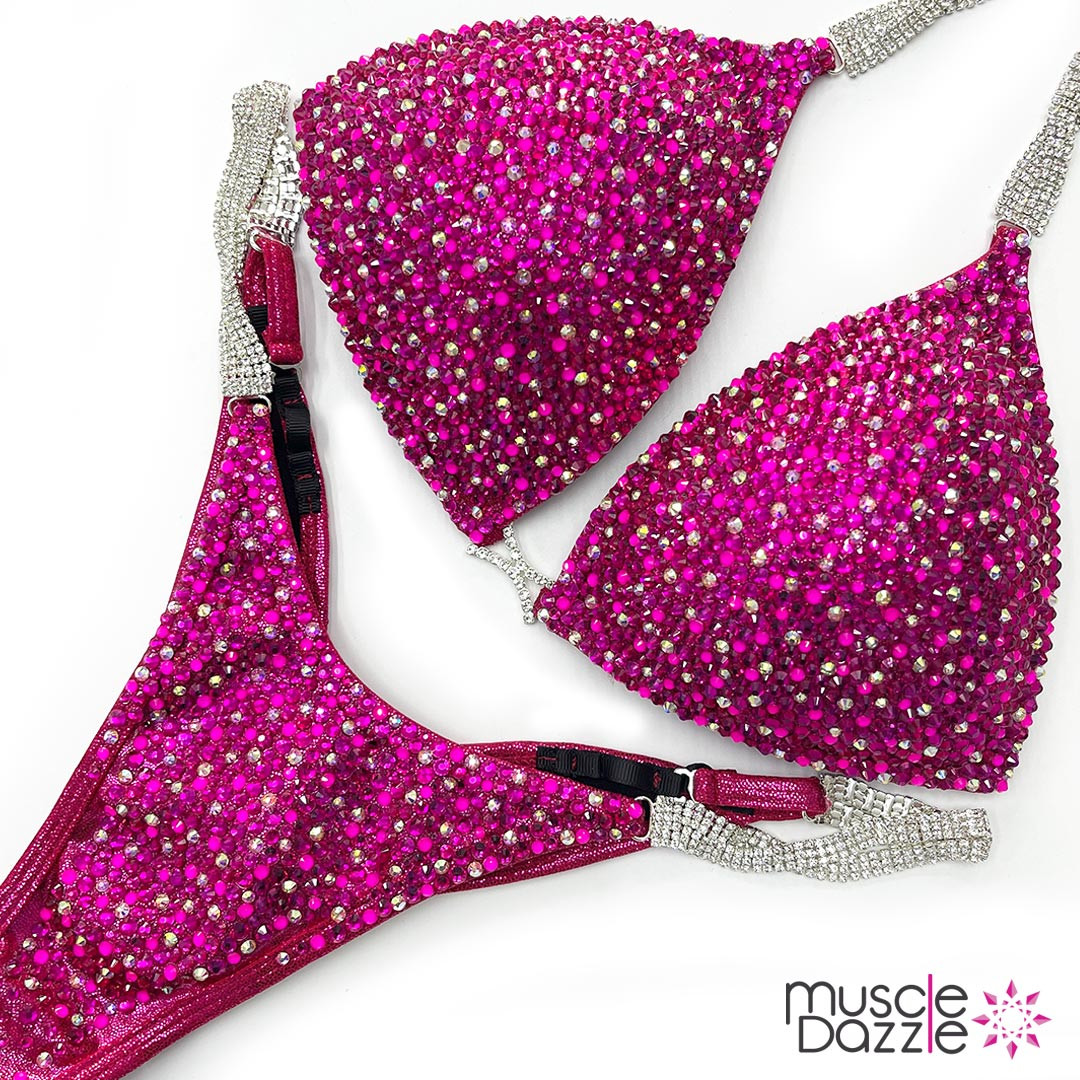 muscledazzleマッスルダズル コンテストビキニ Gorgeous Dark Red