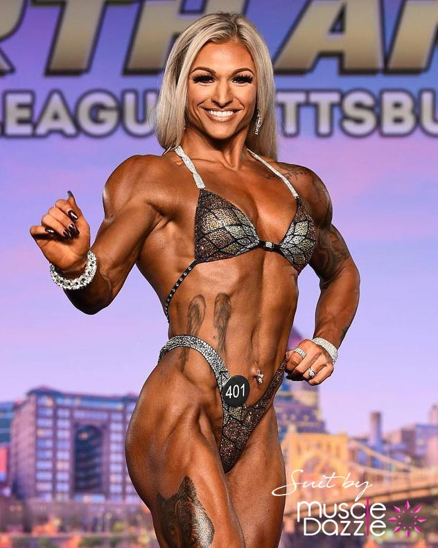 Black and Gold Figure Competition Suit (FS248)