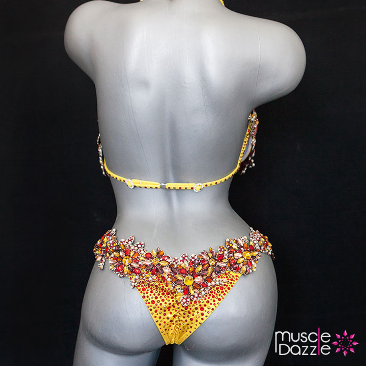 Gold Diva Couture Competition Bikini | Hollywood Glam