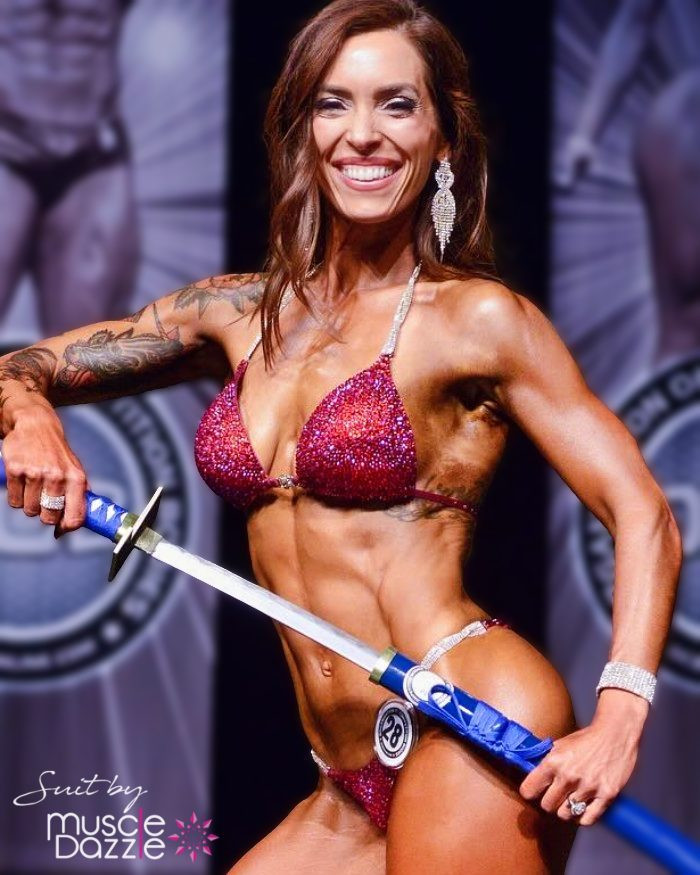 Muscle Dazzle's Crimson Red Competition Bikini Muscle Dazzle's Crimson Red Competition Bikini