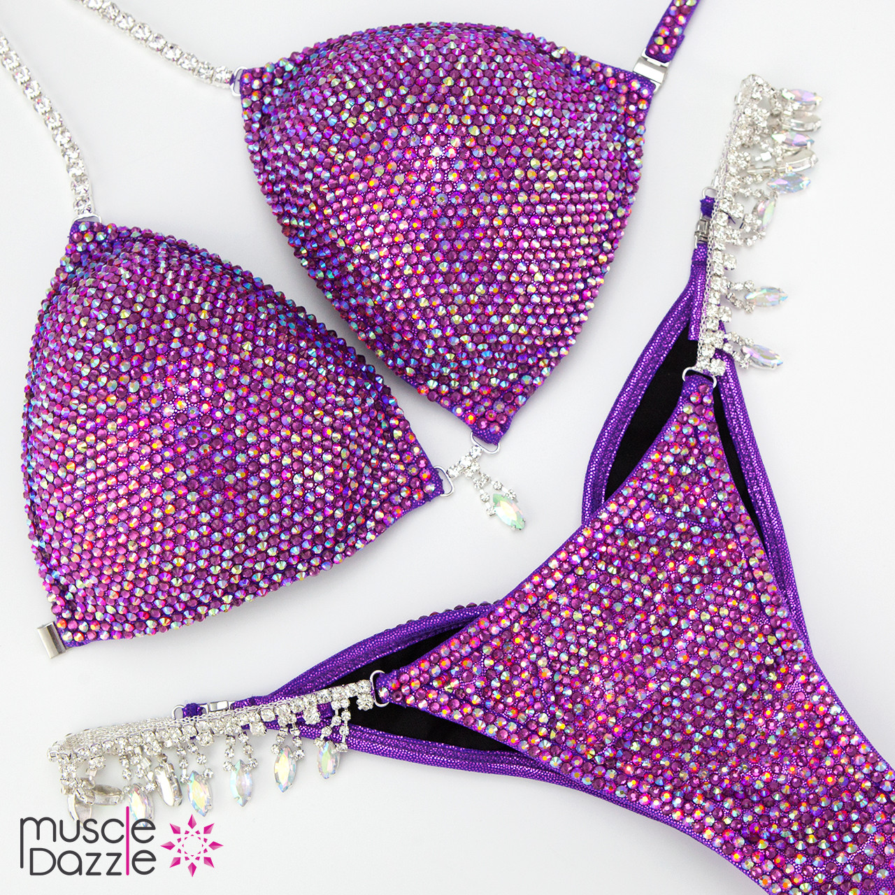Magenta Crystal Competition Bikini