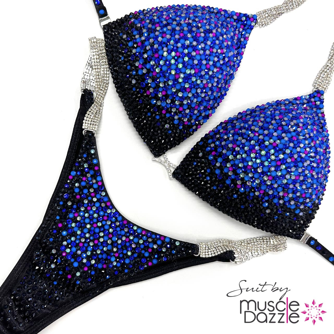 Muscle Dazzle's Cobalt Blue Bikini: Perfect for the Stage