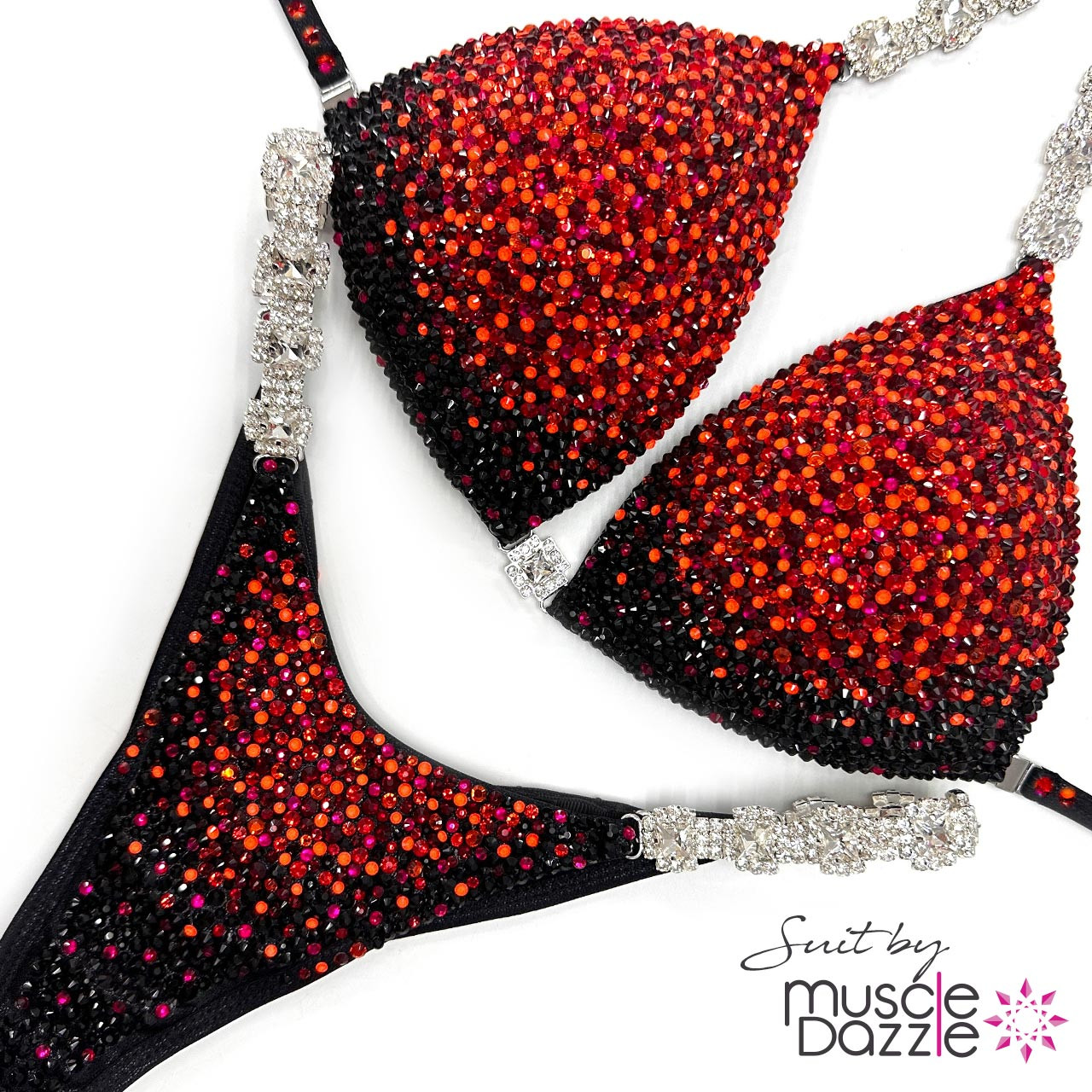 Red And Black Competition Bikini: Make It Memorable