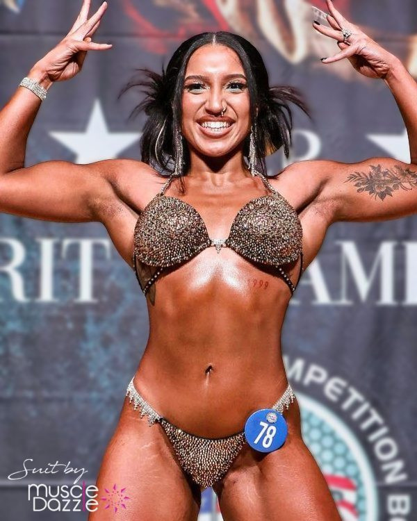 Dare to Dazzle: Gothic Gold Figure Competition Suit