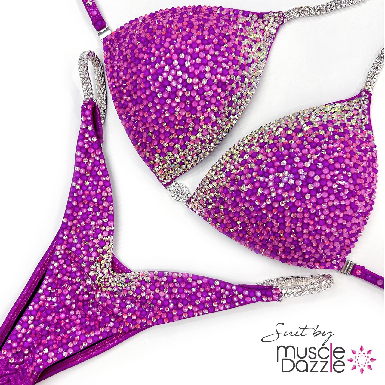 コンテストビキニ SizeSMuscle Queenパープル 