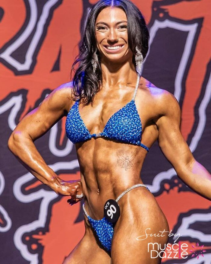 Muscle Dazzle's Royal Blue Crystal Bikini | Unmatched Quality