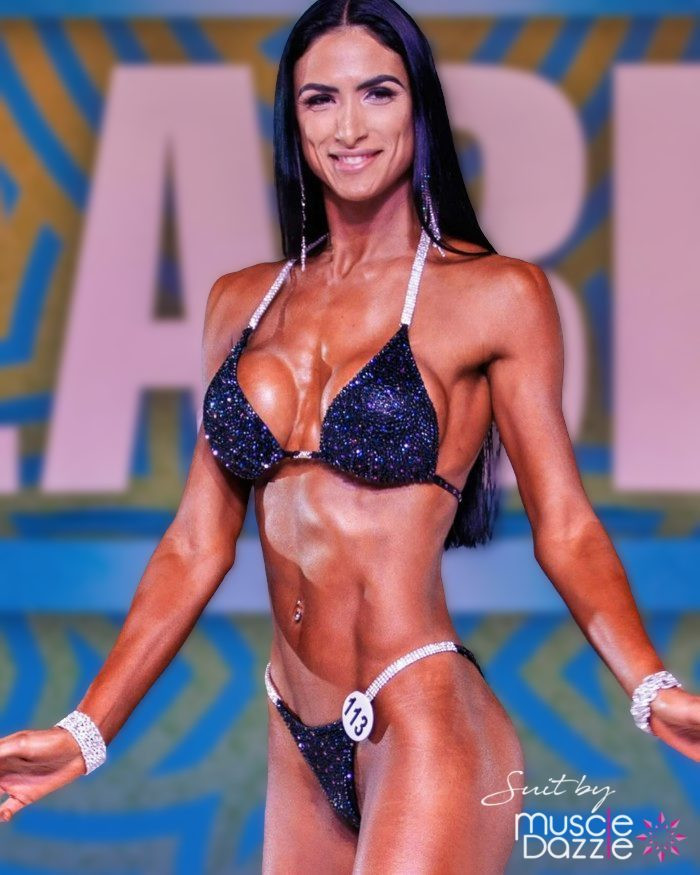 Bikini NPC / FFB Competition Bodybuilding Posing Suit 34D /27 Waist