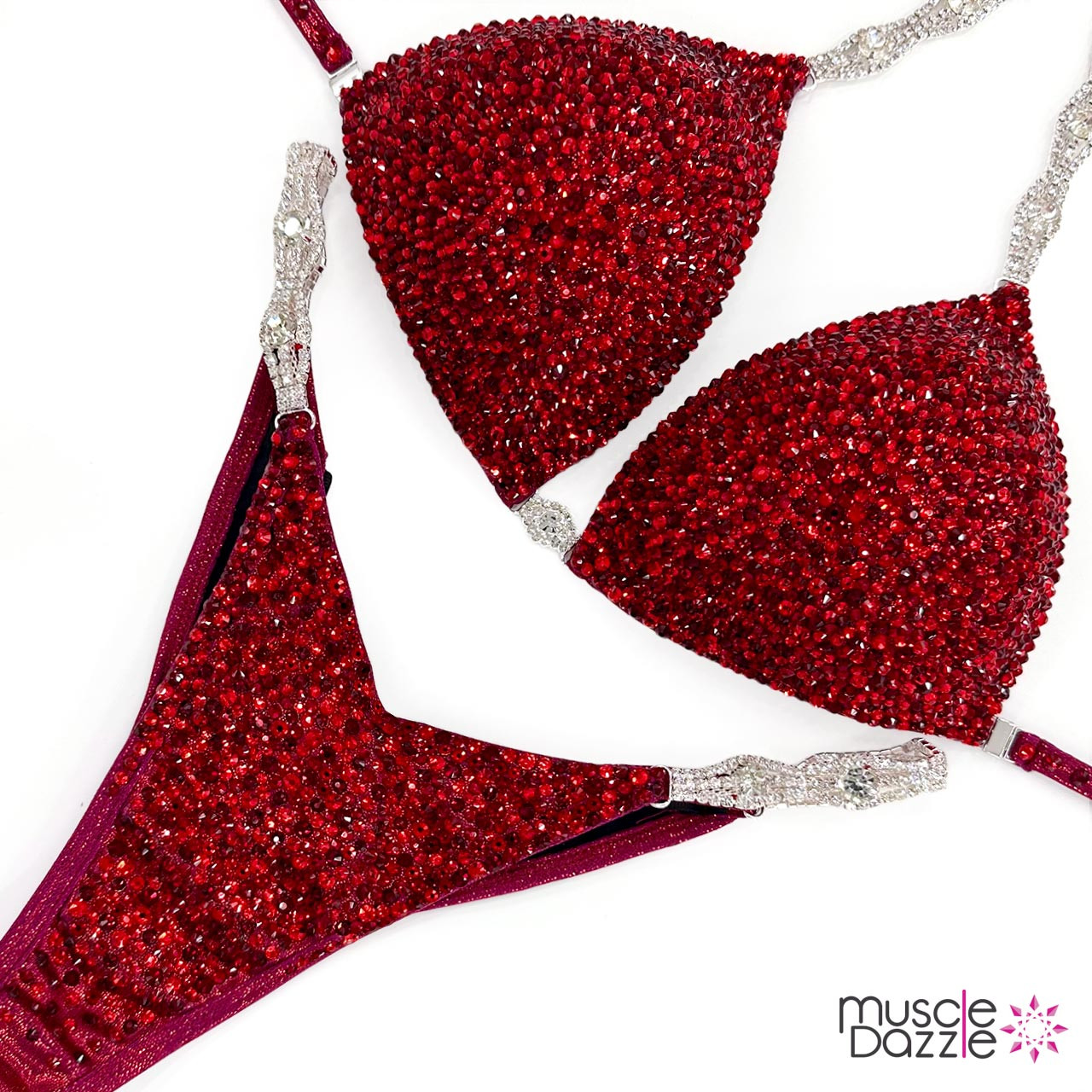 Ruby Red Wellness Competition Suit | Pure Glamour