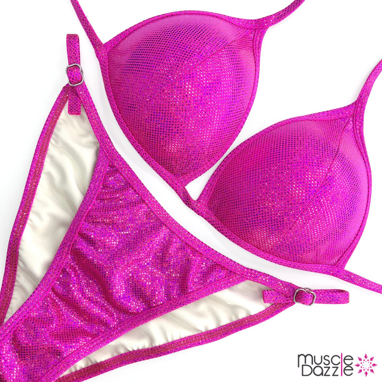 Fit Model Bikini ピンク　fwj フィットモデル　未使用 Hot Pink NPC Fit Model Competition Suit | Custom Made