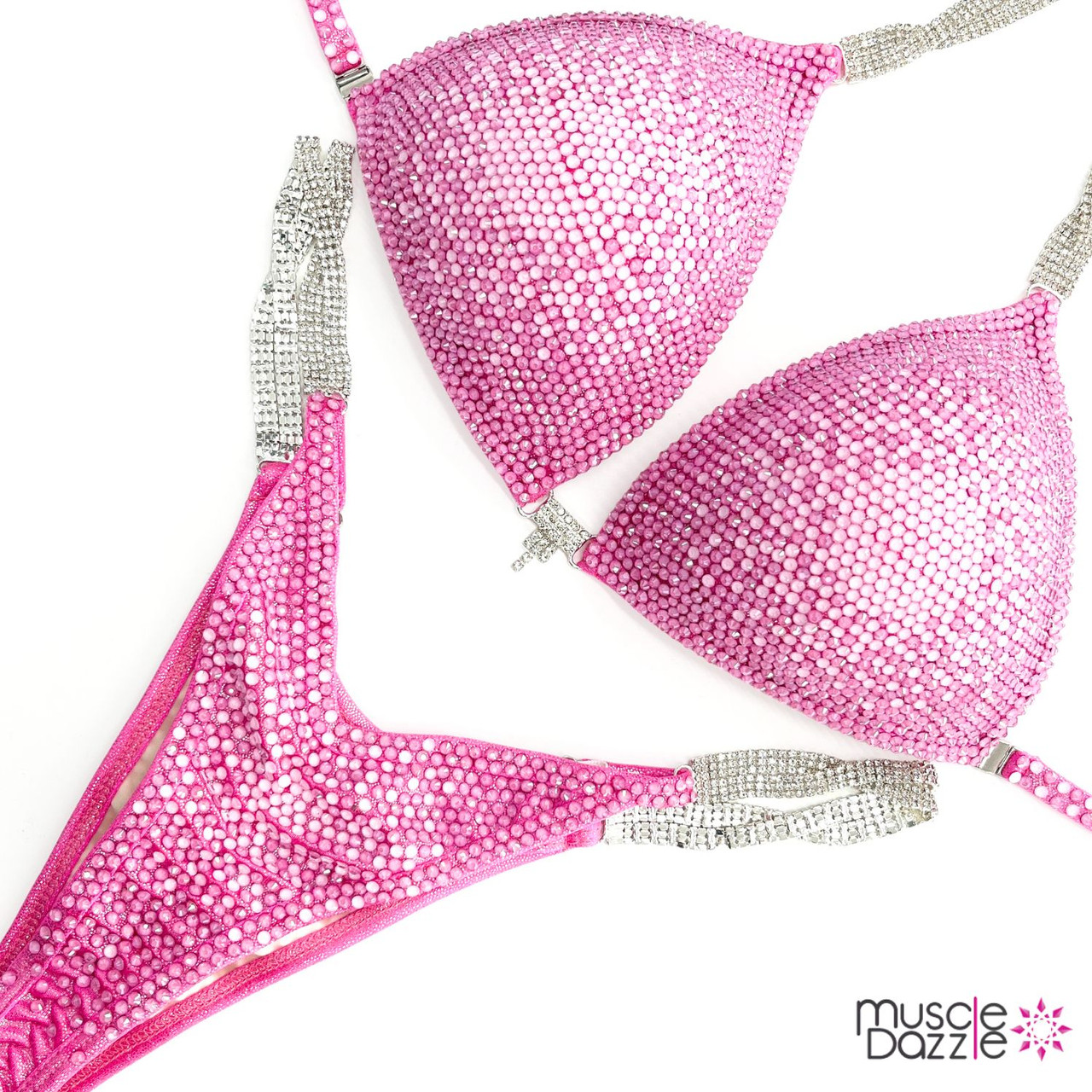Pink Whisper Competition Bikini from Muscle Dazzle