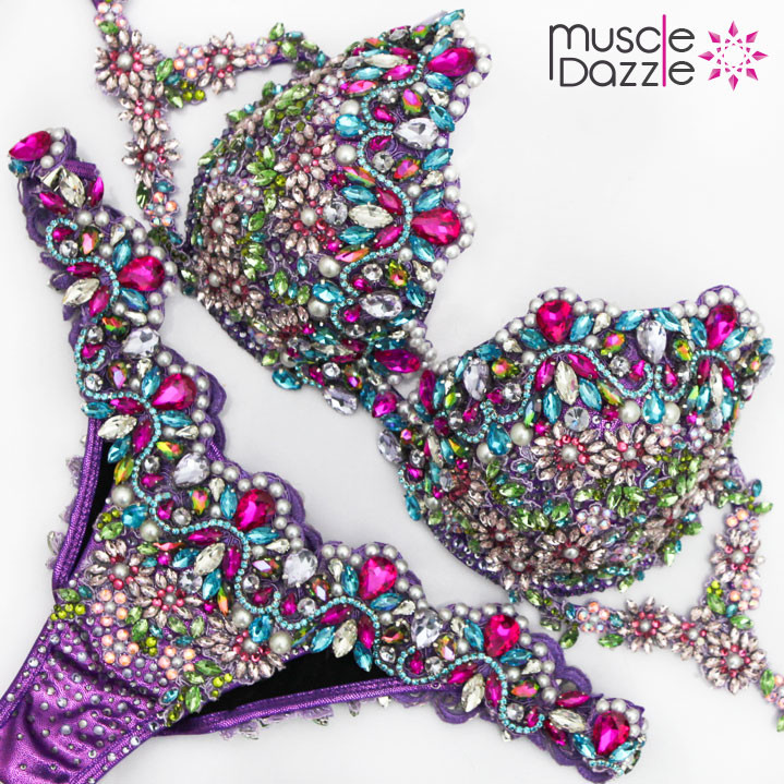 WBFF Bikini Diva Suit "An Explosion of Color and Beauty"