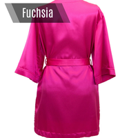 Fuchsia personalized bikini competition back stage robe