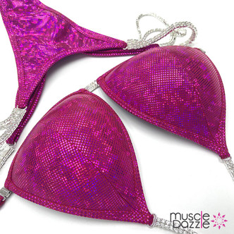 Raspberry Undecorated Competition Bikini