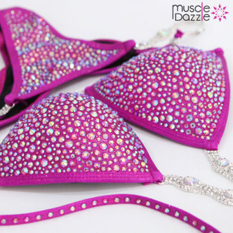 Magenta Crystal Competition Bikini