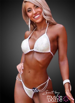 White Crystal Competition Bikini