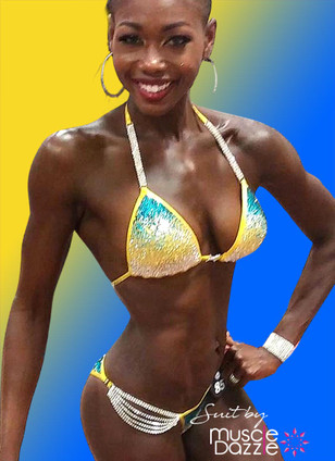 Yellow Crystal Competition Bikini