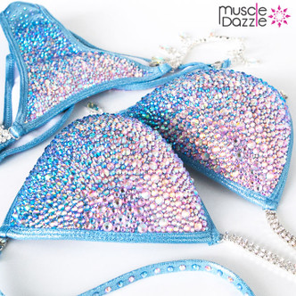 Blue Crystal Competition Bikini (CB224)