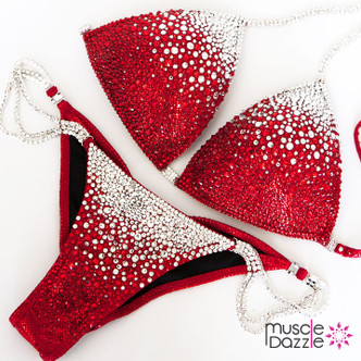 Red Crystal Competition Bikini (CB228)