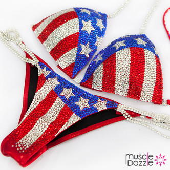 American Flag Competition Bikini