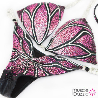 Dramatic Pink + Purple Competition Bikini | Designed to Wow