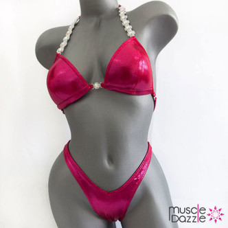 Raspberry Undecorated Competition Bikini