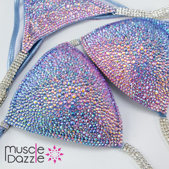 Pink + Blue competition bikini