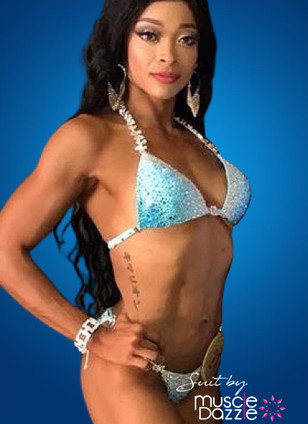 Light Blue Competition Bikini