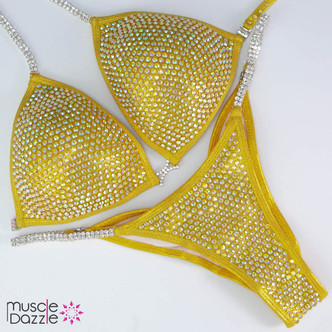 Golden Yellow Competition Bikini