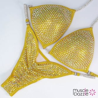 Golden Yellow Competition Bikini