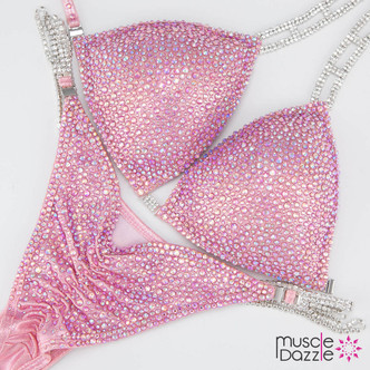 Light Pink Crystal Competition Bikini