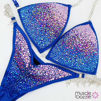 Blue Ombre Competition Bikini