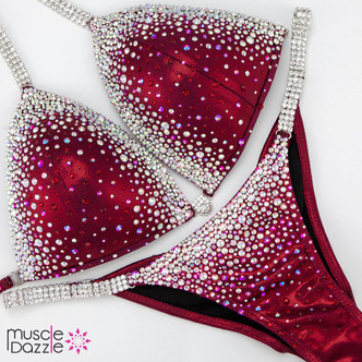 Ruby Red Bikini Competition Suit