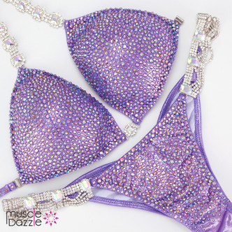 Lavender Crystal Competition Bikini