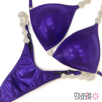 Dramatic Pink + Purple Competition Bikini | Designed to Wow