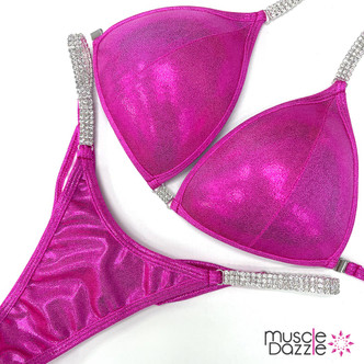 Fuchsia Undecorated Competition Bikini