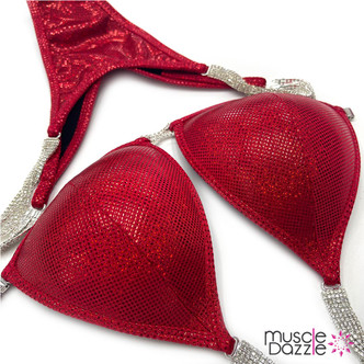 Red Hologram Competition Bikini