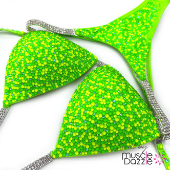 Neon Green Competition Bikini