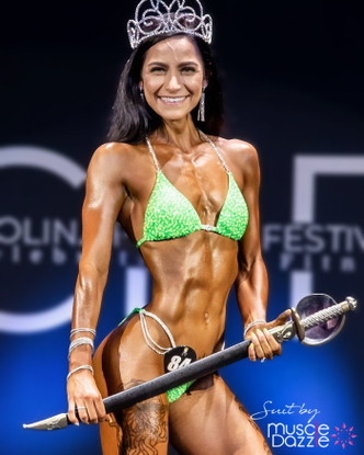 Neon Green Competition Bikini