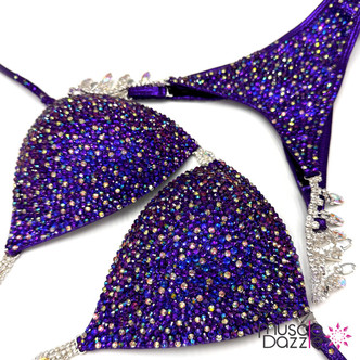 Blue Purple Competition Bikini