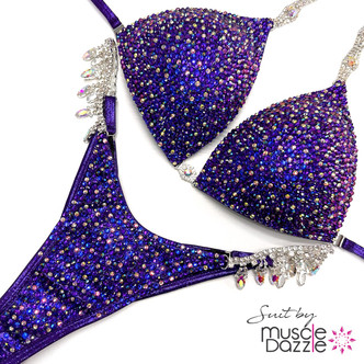 Blue Purple Competition Bikini