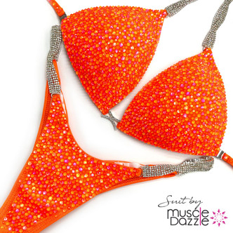 Neon Orange Competition Bikini