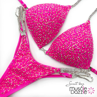 Pink + Blue Ombre Competition Bikini | The Perfect Combo