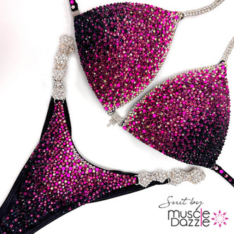 Feel Fabulous: Fuchsia Competition Bikini by Muscle Dazzle