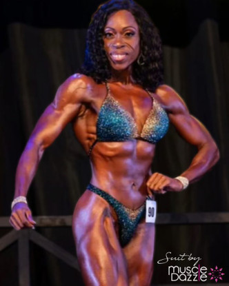 Exclusive Aquamarine Competition Bikini | by Muscle Dazzle
