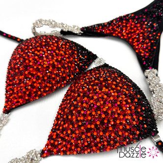 Red And Black Competition Bikini